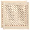 vidaXL Schrankt&uuml;ren 2 Stk. Gitterdesign 59,5x61,5 cm Massivholz Kiefer