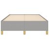 vidaXL Bettgestell ohne Matratze Hellgrau 120x190 cm Stoff