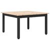 vidaXL Couchtisch Natur 60 x 60 x 36 cm Massives Kiefernholz
