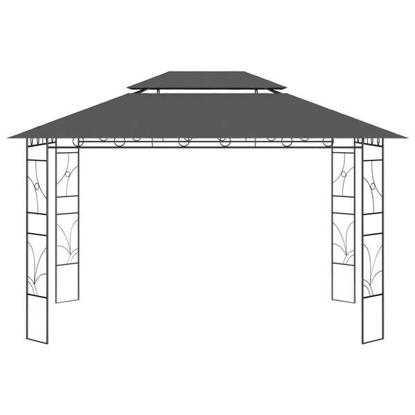 vidaXL Pavillon 4x3x2,7 m Anthrazit 160 g/m²