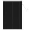 vidaXL Venezianische Jalousie Schwarz 150 x 100 cm 25 mm PVC