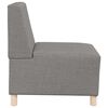 vidaXL Modulares Armfreies Sofa 3 pcs Taupe 55 x 74 x 82 cm Stoff