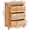vidaXL Sideboard Braun 55 x 35 x 75 cm massives Mangoholz