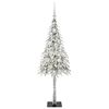 vidaXL Weihnachtsbaum mit 150 LEDs Weiß 120 cm PE und Stahl