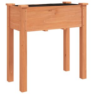 vidaXL Pflanzk&uuml;bel mit Einsatz Braun 71x37x76 cm Massivholz Tanne