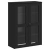 vidaXL Aufsatz f&uuml;r Highboard VIKEN Schwarz Holzwerkstoff