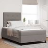 vidaXL Boxspringbett mit Matratze Taupe 120 x 190 cm Stoff