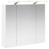 vidaXL Badezimmerspiegelschrank Wei&szlig; 80 x 14,5 x 70 cm Holzwerkstoff