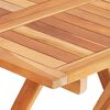 vidaXL 3-tlg. Bistro-Set mit Schwarzen Kissen Massivholz Teak