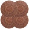 vidaXL Seegraskissen 4 pcs Braun &Oslash; 30 cm 100% Seegras