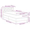 vidaXL Boxspringbett mit Matratze mit Kopfteil Rosa 100 x 200 cm Samt