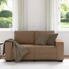 vidaXL 2-Sitzer-Sofa Braun 120 cm Stoff