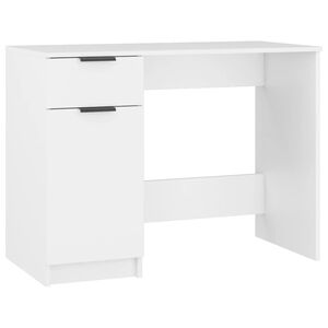 vidaXL Schreibtisch Wei&szlig; 100x50x75 cm Holzwerkstoff