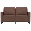 vidaXL 2-Sitzer-Sofa Braun 120 cm Kunstleder