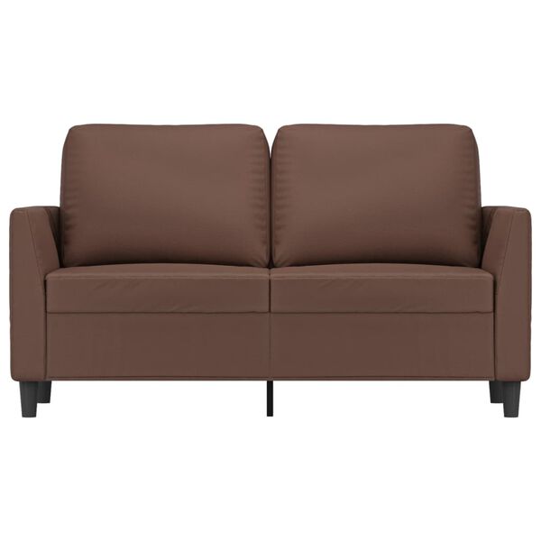 vidaXL 2-Sitzer-Sofa Braun 120 cm Kunstleder