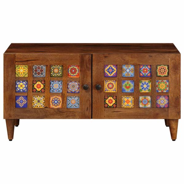 vidaXL Couchtisch Braun 80 x 50 x 40 cm Massivholz Mango