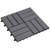 vidaXL Terrassenfliese 30 pcs Grau 30 x 30 cm Akazien-Hartholz