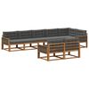 vidaXL Outdoor-Sofagarnitur 8 stk. Natur und Anthrazit