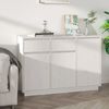 vidaXL Sideboard Wei&szlig; 110x34x75 cm Massivholz Kiefer