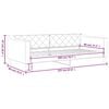 vidaXL Tagesbett Dunkelgrau 80x200 cm Stoff