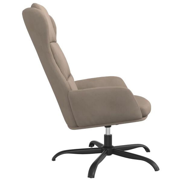 vidaXL Relaxsessel Taupe Wildleder-Optik