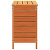 vidaXL Gartenhocker Wachsbraun 62x31,5x52 cm Massivholz Kiefer