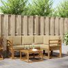 vidaXL Outdoor-Sofagarnitur mit Kissen 5 pcs Natur und Beige