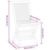 vidaXL 5-tlg. Garten-Essgruppe Klappbar Massivholz Teak