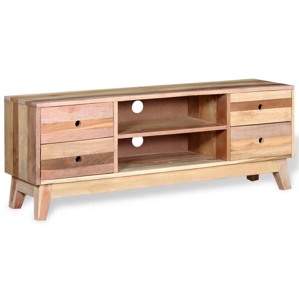 vidaXL TV-Schrank Altholz Massiv