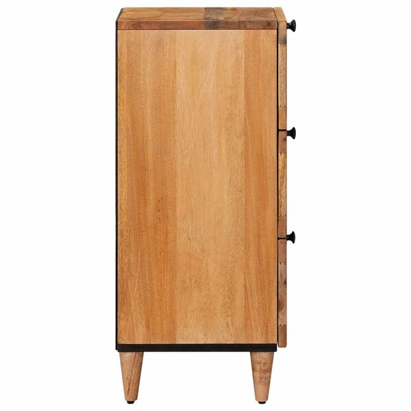 vidaXL Sideboard mit Speicher Natur 40 x 33,5 x 75 cm Massivholz Mango
