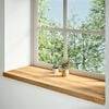 vidaXL Fensterb&auml;nke 2 Stk. Hellbraun 100x40x2 cm Massivholz Eiche