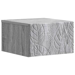 vidaXL Wandmontierter Nachttisch Sonoma-Grau 49 x 34,5 x 20 cm