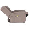 vidaXL 3-Sitzer Massagesessel Taupe Mikrofaser-Gewebe