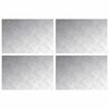 vidaXL Stufenmatten 4 stk. 60 x 40 cm Silber Aluminium Rechtwinklig