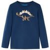 Kinder-Langarmshirt Marineblau 104