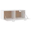 vidaXL Wandschrank Wei&szlig; 100x36,5x35 cm Holzwerkstoff