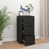vidaXL Sideboard Schwarz 40x33x70 cm Holzwerkstoff