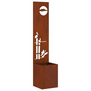 vidaXL Garten Sichtschutz-Leinwand Rostig 32 x 150 cm Wetterfeststahl