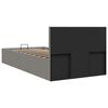 vidaXL Stauraumbett Hydraulisch Hellgrau Stoff 90×200 cm
