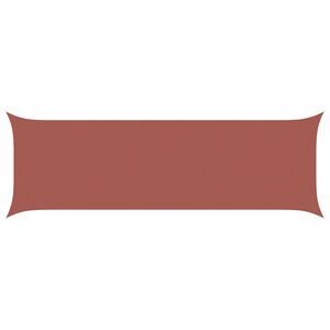 vidaXL Sonnensegel Terrakotta 6 x 2 m 100 % Polyester Oxford
