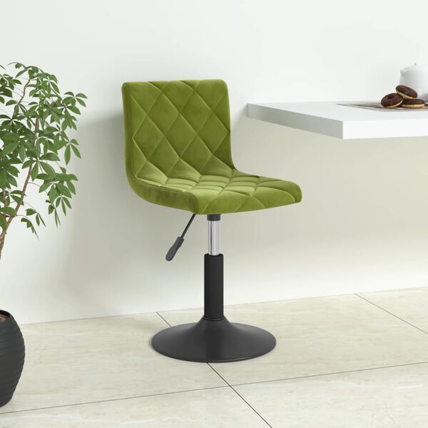 vidaXL Barhocker Hellgr&uuml;n Samt