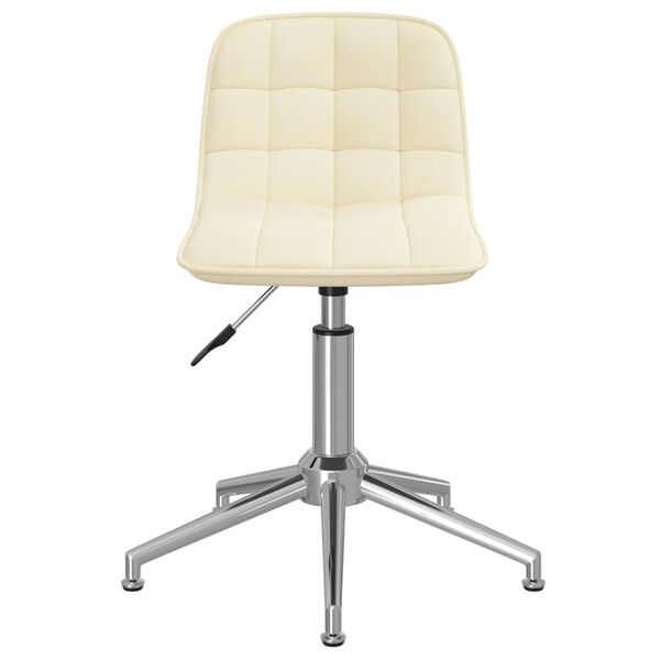 vidaXL Esszimmerst&uuml;hle 2 Stk. Drehbar Creme Stoff