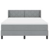 vidaXL Boxspringbett mit Matratze Hellgrau 200 x 160 cm Stoff