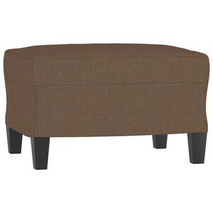 vidaXL Fu&szlig;hocker Braun 60x50x41 cm Stoff