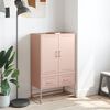vidaXL Highboard Rosa 68x39x111,5 cm Kaltgewalzter Stahl