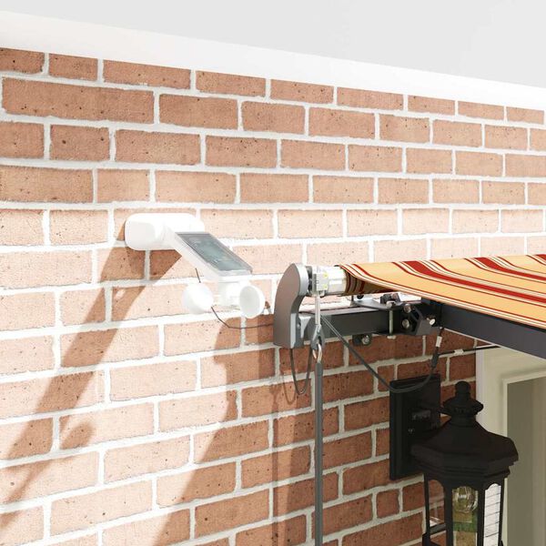 vidaXL Markisenstoff mit Gelb und Orange 600 x 300 cm Polyester