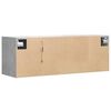 vidaXL TV-Wandschrank mit LED-Beleuchtung Betongrau 100x31x35 cm