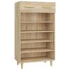 vidaXL Schuhschrank Sonoma-Eiche 60x35x105 cm Holzwerkstoff