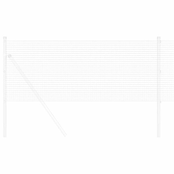 vidaXL Geschweißter Drahtzaun Silber 0,8 x 100 m Stahl
