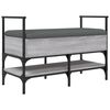 vidaXL Schuhbank Grau Sonoma 85,5x42x57,5 cm Holzwerkstoff